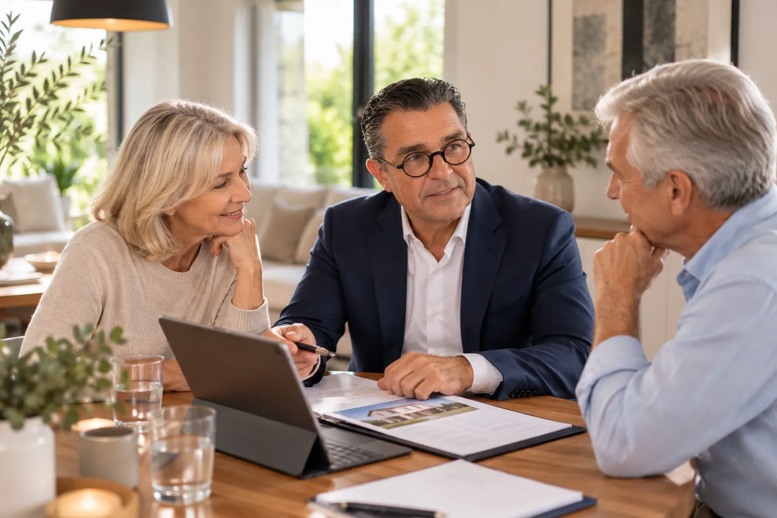 Besprechung der Immobilienunterlagen