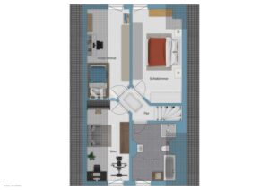 Grundriss-Skizze 1. OG