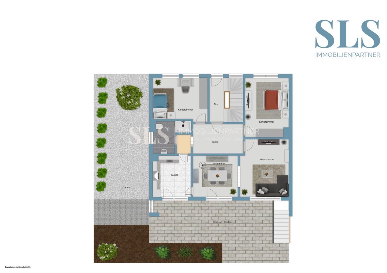 Grundriss Außenbereich Skizze