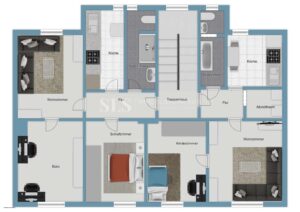 Grundriss-Skizze 2. OG