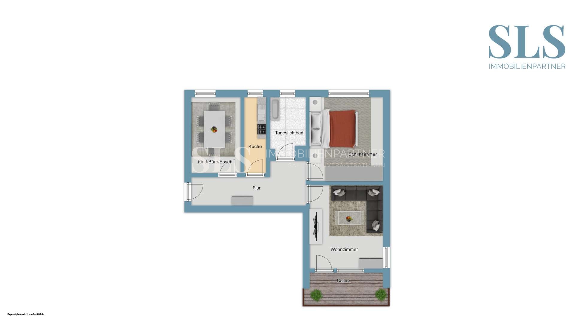 Grundrissskizze 2. OG