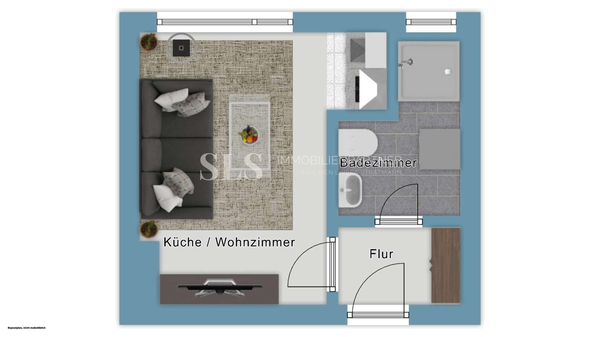 Grundriss-Skizze 1.OG