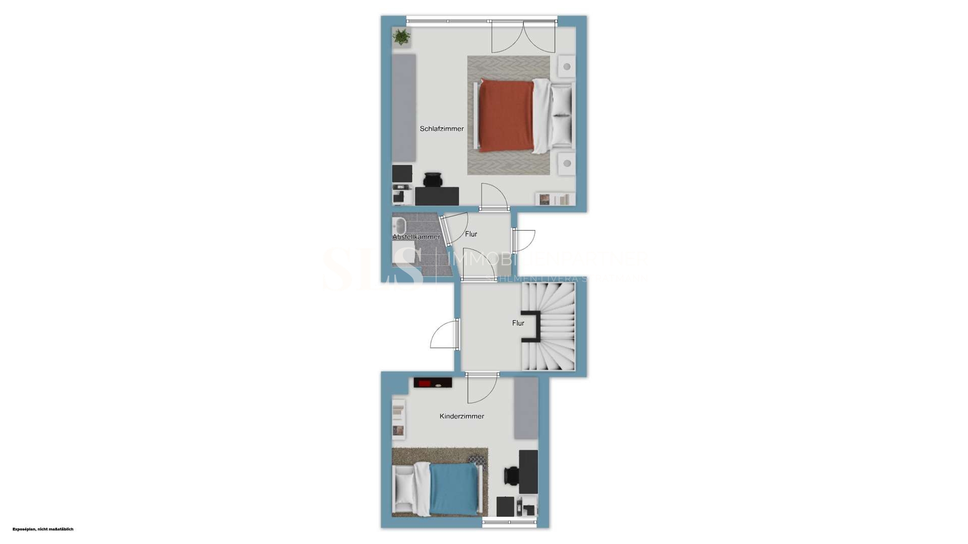 Grundriss-Skizze 1.OG