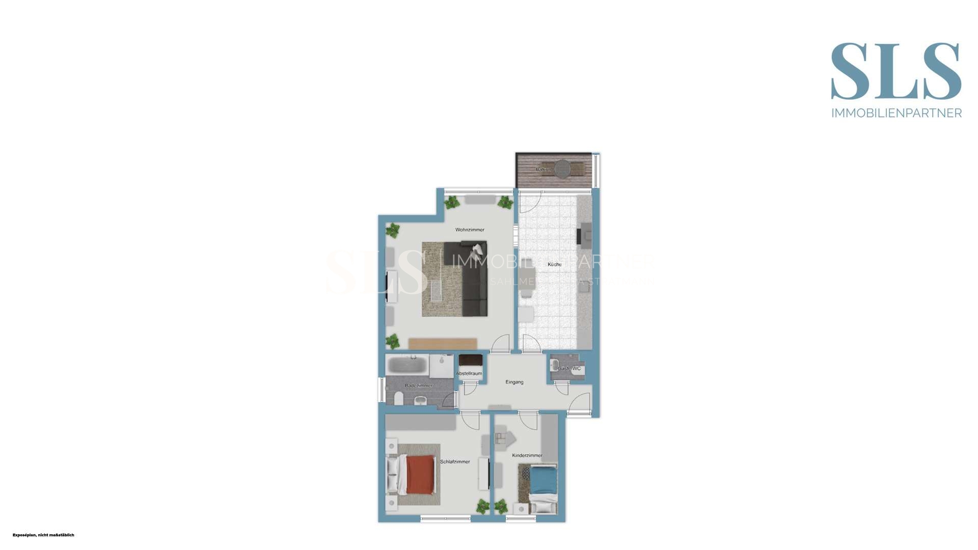 Grundrissskizze 2. OG