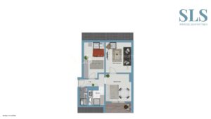 Grundriss-Skizze Dachgeschosswohnung