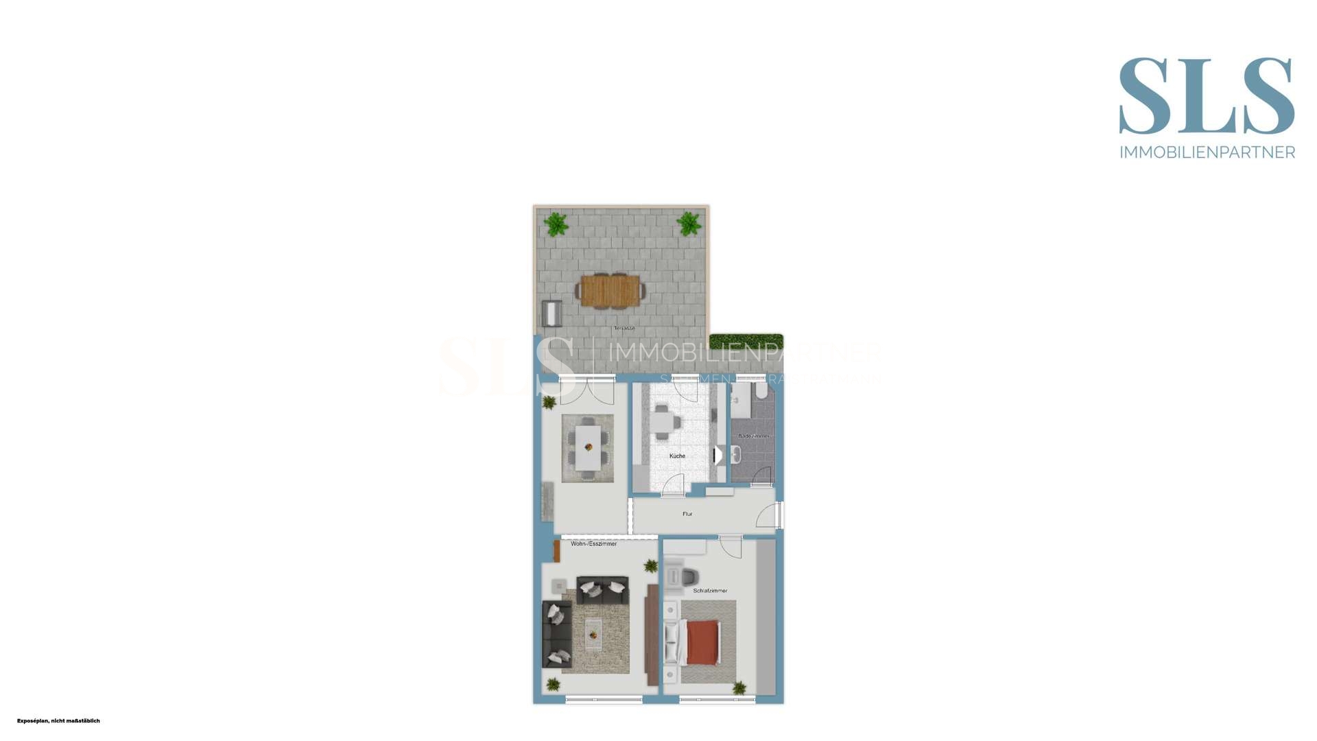 Grundriss-Skizze - 1. Obergeschoss