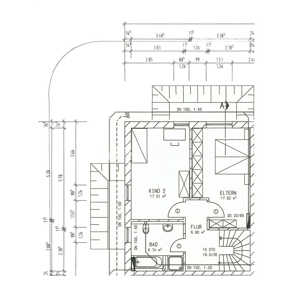 Grundriss-Skizze UG
