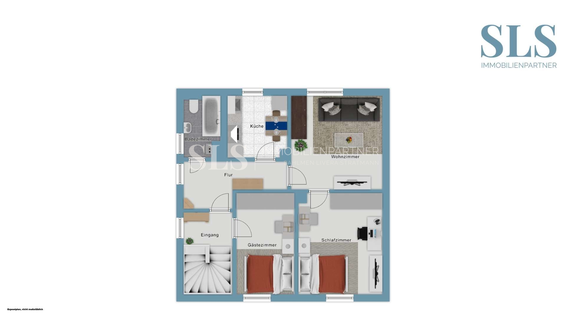Grundriss-Skizze 1. OG