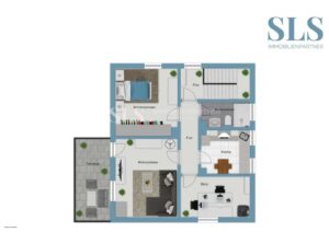 Grundriss-Skizze 1. Obergeschoss