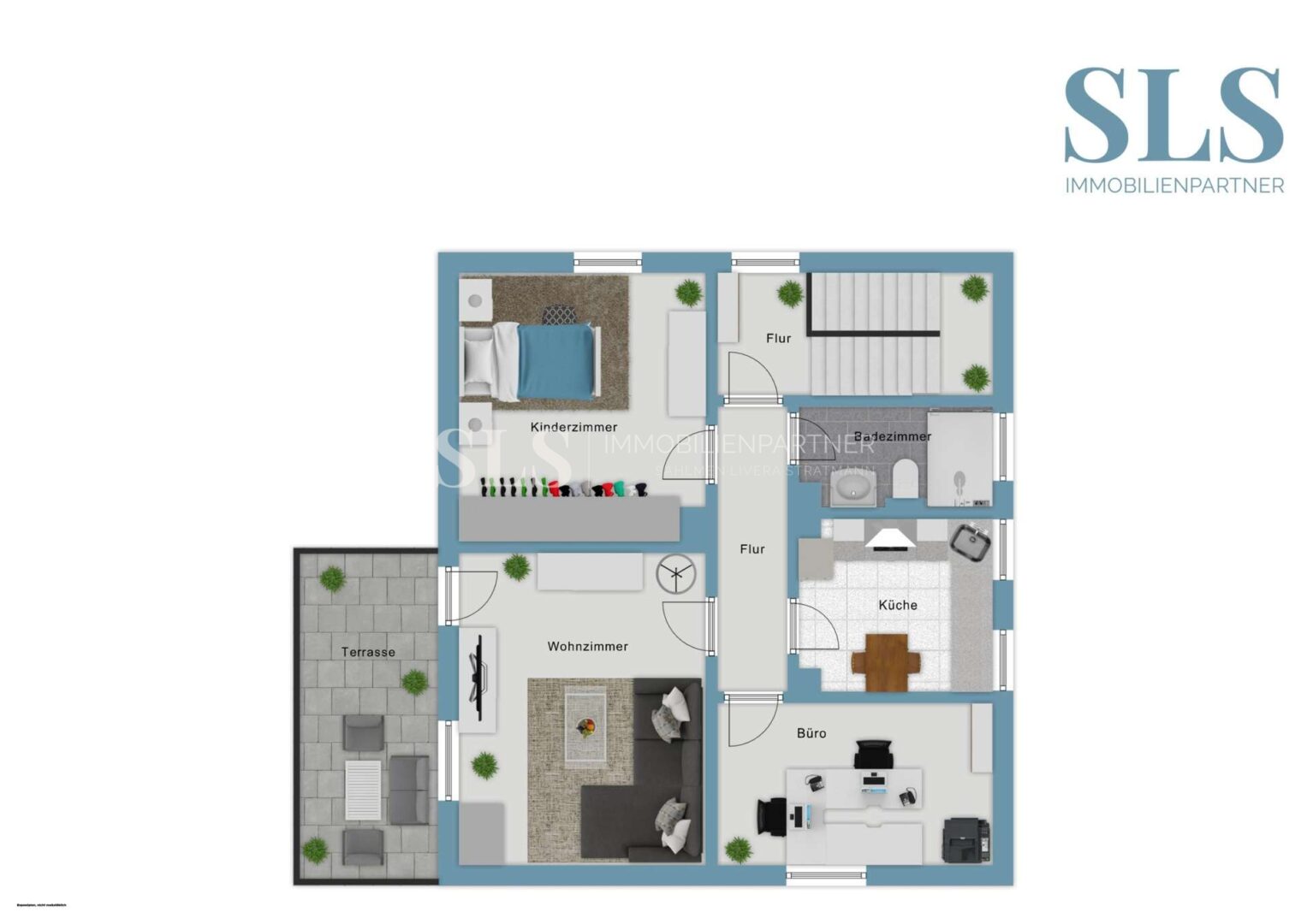 Grundriss-Skizze 1. Obergeschoss