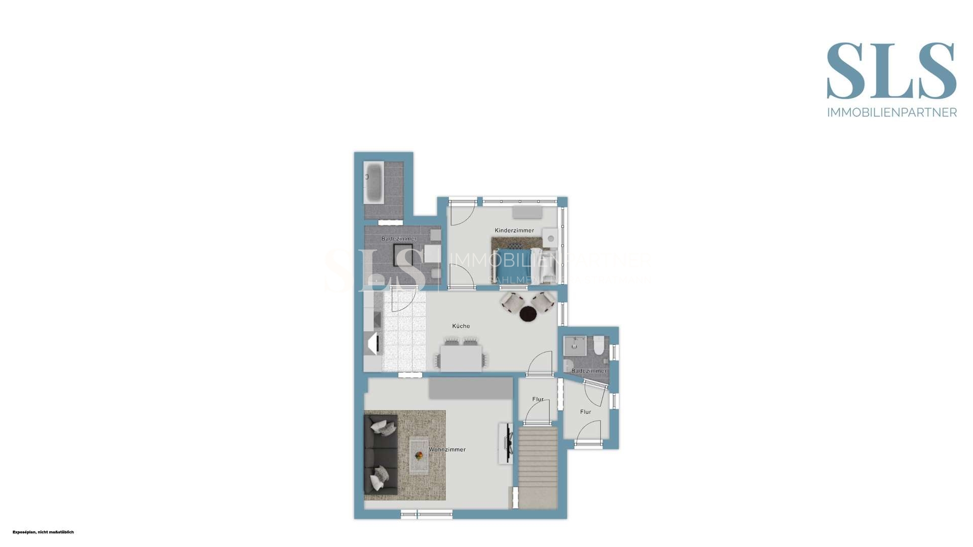 Grundrissskizze Haus EG