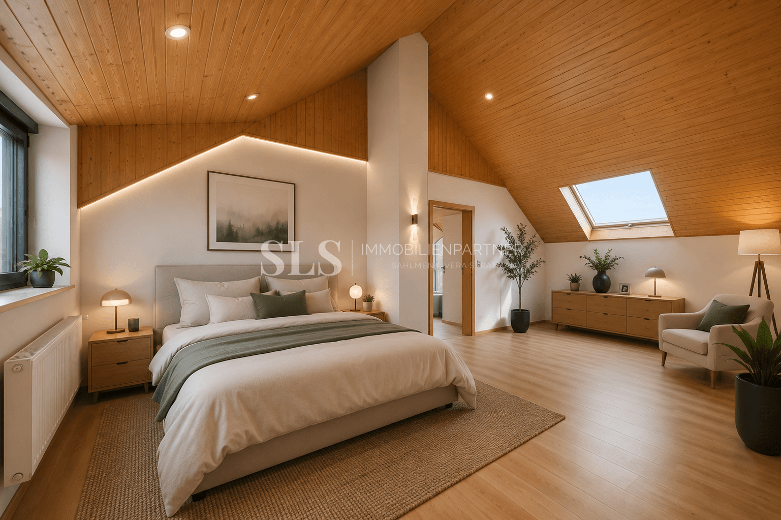 Beispiel Schlafzimmer DG KI generiert