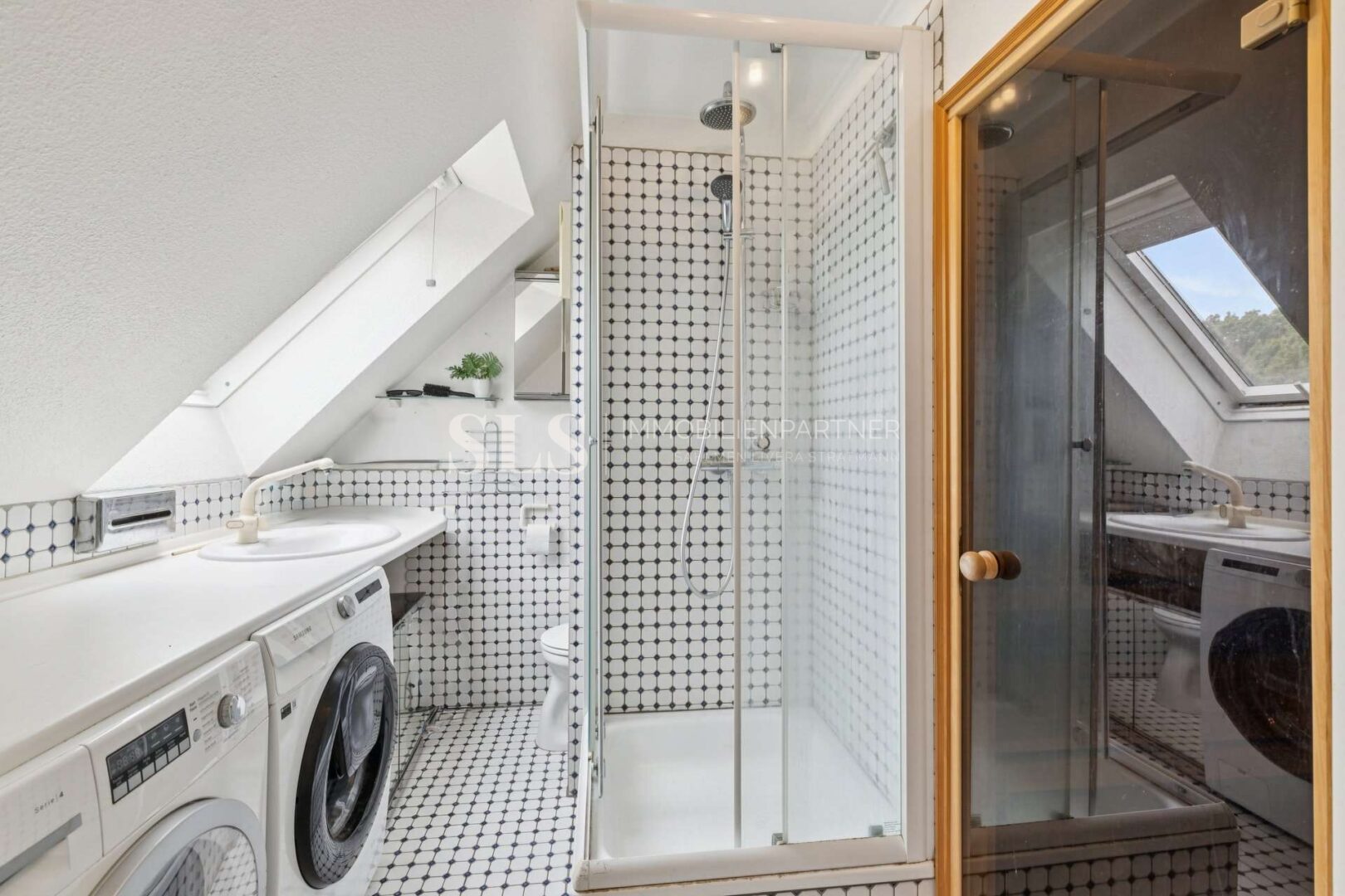 Badezimmer, Waschraum und Sauna