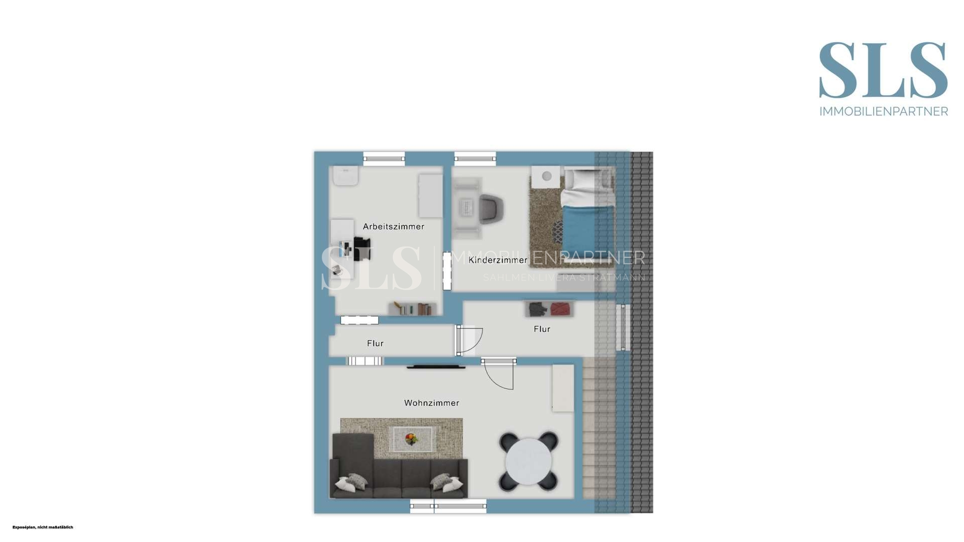 Grundskizze Haus 1. Obergeschoss