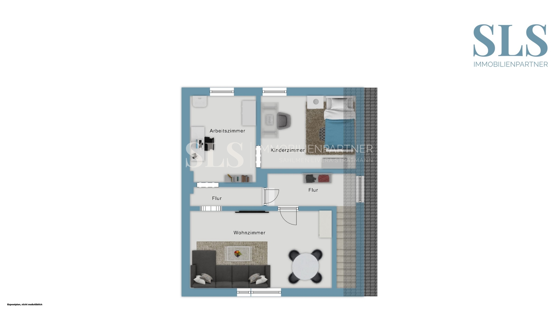 Grundskizze Haus 1. Obergeschoss