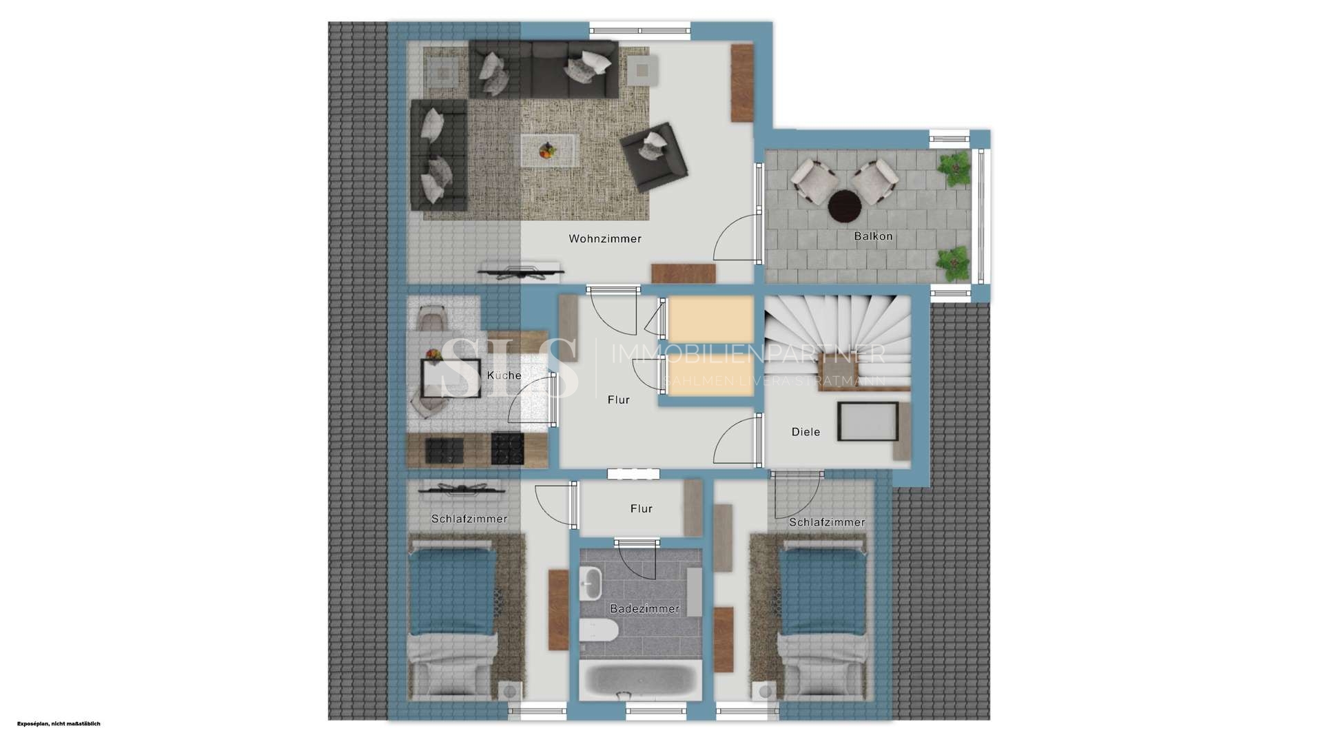 Grundriss Skizze 1 OG